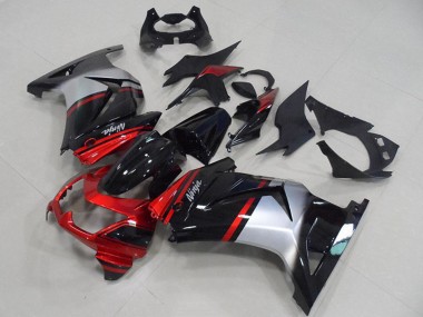 Purchase 2008-2012 Red Silver Glossy Black Kawasaki ZX250R Motorcycle Fairings UK