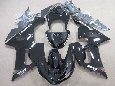 Purchase 2005-2006 Glossy Black Kawasaki ZX6R Motorcycle Fairing UK