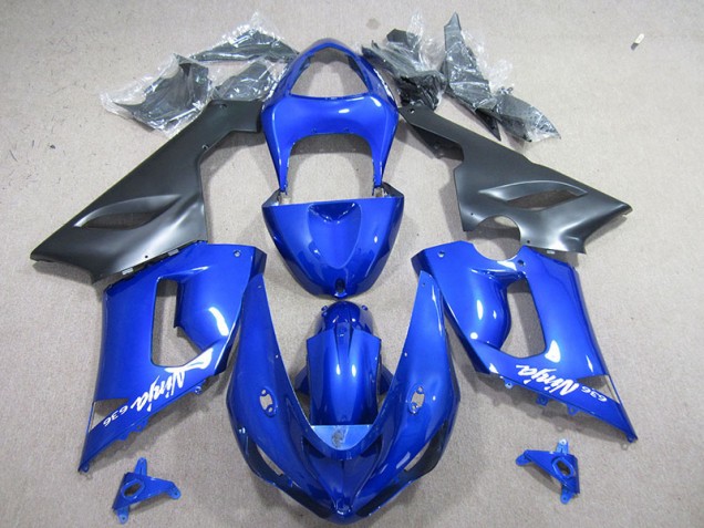 Purchase 2005-2006 Blue White Ninja 636 Kawasaki ZX6R Motorcycle Fairings UK Purchase 2005-2006 Blue White Ninja 636 Kawasaki ZX6R Motorcycle Fairings UK