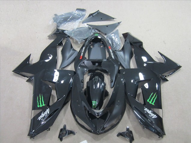 Purchase 2007-2008 Black Ninja Green Monster Kawasaki ZX6R Bike Fairing Kit UK Purchase 2007-2008 Black Ninja Green Monster Kawasaki ZX6R Bike Fairing Kit UK