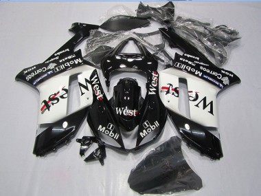 Purchase 2007-2008 Black West Mobil Kawasaki ZX6R Motorcycle Bodywork UK