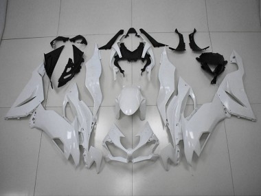 Purchase 2019-2023 White Kawasaki ZX6R Motorcycle Replacement Fairings UK