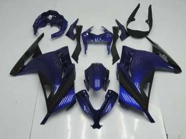 Purchase 2013-2018 Blue Black Kawasaki ZX300R Motorcycle Fairings UK