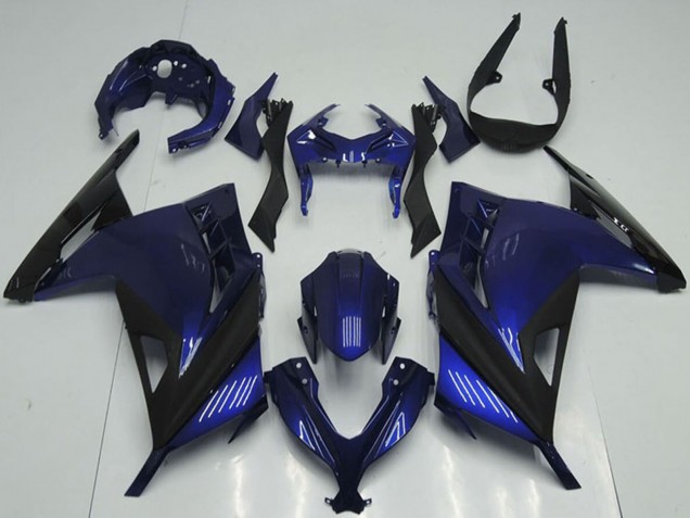 Purchase 2013-2018 Blue Black Kawasaki ZX300R Motorcycle Fairings UK