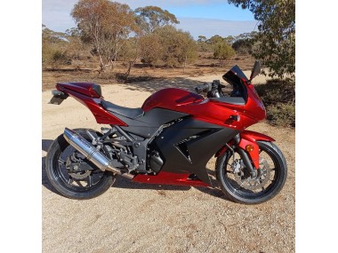 Purchase 2008-2012 Red Matte Black Kawasaki EX250 Motorcycle Fairings UK