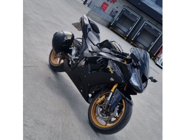 Purchase 2005-2006 Glossy Black Gold Decals Kawasaki ZX6R Motorcycle Fairings UK