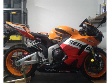 Purchase 2013-2023 Orange White Red Glossy Black Repsol HRC Honda CBR600RR Motorcycle Fairings UK