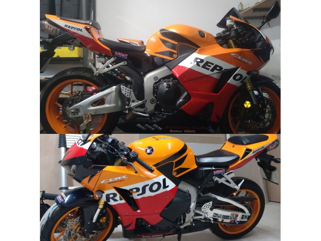Purchase 2013-2023 Orange White Red Glossy Black Repsol HRC Honda CBR600RR Motorcycle Fairings UK