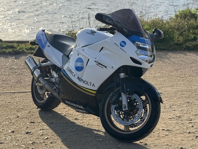 Purchase 1996-2007 White Blue Glossy Black Konica Minolta Honda CBR1100XX Blackbird Motorcycle Fairings UK