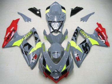 Purchase 2006-2007 Nardo Grey Neon Green Red Ecstar GSXR750 K6 Motorcycle Fairings UK