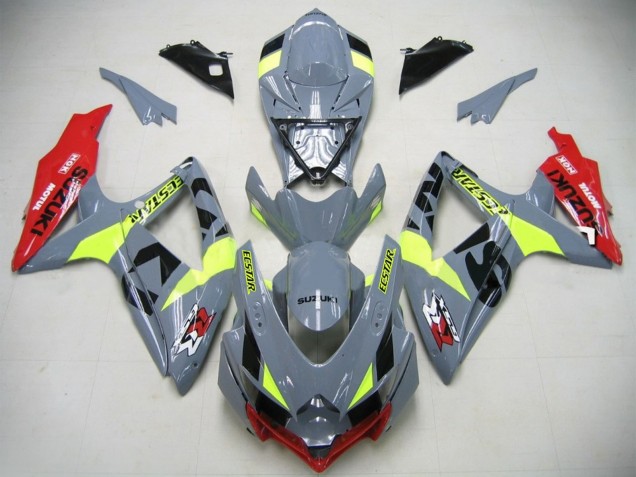 Purchase 2006-2007 Nardo Grey Neon Green Red Ecstar GSXR750 K6 Motorcycle Fairings UK