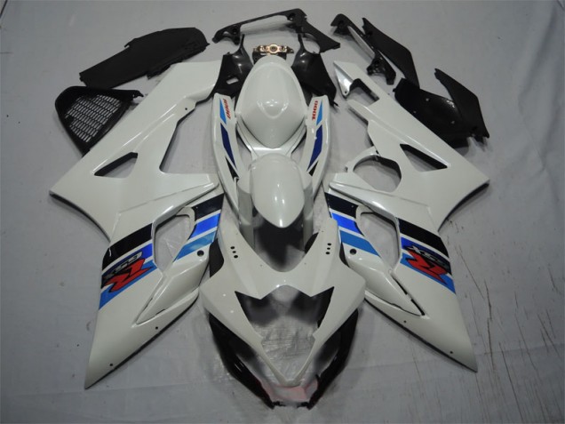 Purchase 2005-2006 White Blue Suzuki GSXR1000 Motorcycle Fairing Kits UK Purchase 2005-2006 White Blue Suzuki GSXR1000 Motorcycle Fairing Kits UK