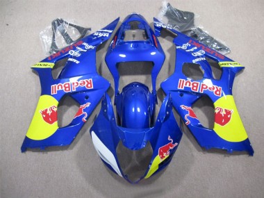 Purchase 2003-2004 Blue Red Bull Suzuki GSXR1000 Replacement Motorcycle Fairings UK