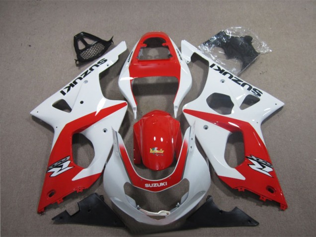 Purchase 2003-2004 Red White Suzuki GSXR1000 Motorcycle Fairings UK Purchase 2003-2004 Red White Suzuki GSXR1000 Motorcycle Fairings UK