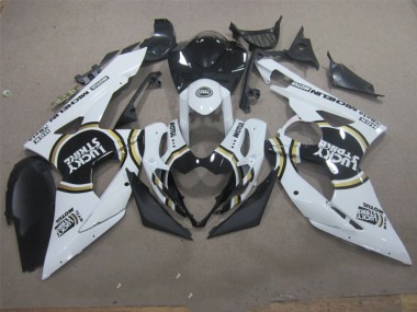 Purchase 2005-2006 White Lucky Strike Black Motul Suzuki GSXR1000 Motorcycle Fairing Kit UK
