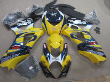 Purchase 2007-2008 Yellow Blue Suzuki GSXR1000 Replacement Fairings UK
