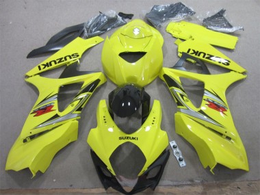 Purchase 2007-2008 Yellow Black Suzuki GSXR1000 Motorcycle Fairings Kit UK