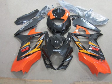 Purchase 2007-2008 Black Orange Suzuki GSXR1000 Motorcycle Fairings UK