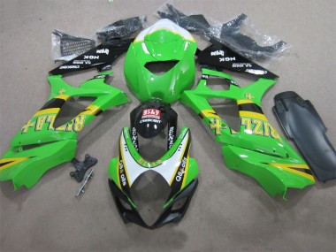 Purchase 2007-2008 Green Rizla Q8 oils Suzuki GSXR1000 Motorcycle Fairing UK