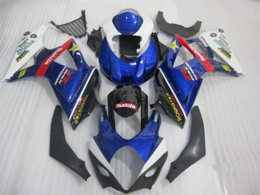 Purchase 2007-2008 Blue Black Rockstar Suzuki GSXR1000 Bike Fairings UK