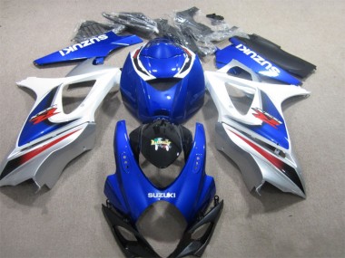 Purchase 2007-2008 Blue White Suzuki GSXR1000 Motor Bike Fairings UK
