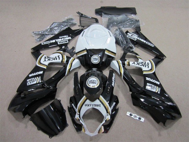 Purchase 2007-2008 Black Lucky Strike White Motul Suzuki GSXR1000 Bike Fairing Kit UK Purchase 2007-2008 Black Lucky Strike White Motul Suzuki GSXR1000 Bike Fairing Kit UK