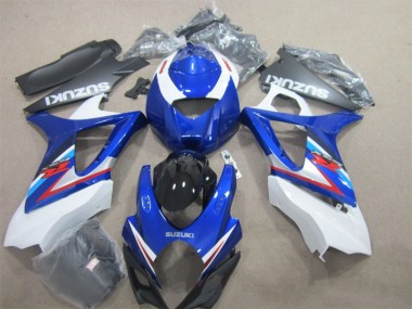 Purchase 2007-2008 Blue White Suzuki GSXR1000 Moto Fairings UK