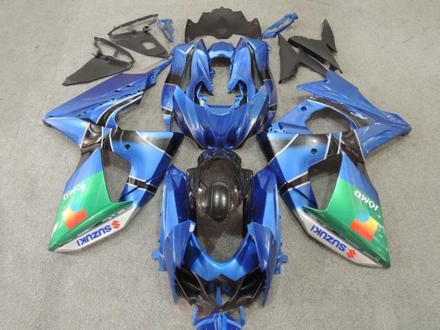 Purchase 2009-2016 Blue Green JOMO Suzuki GSXR 1000 Motorcycle Fairings UK
