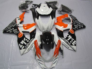 Purchase 2009-2016 White Black Orange Bright Logic Suzuki GSXR1000 Motor Bike Fairings UK