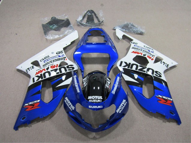 Purchase 2001-2003 Blue White Motul Suzuki GSXR600 Moto Fairings UK Purchase 2001-2003 Blue White Motul Suzuki GSXR600 Moto Fairings UK