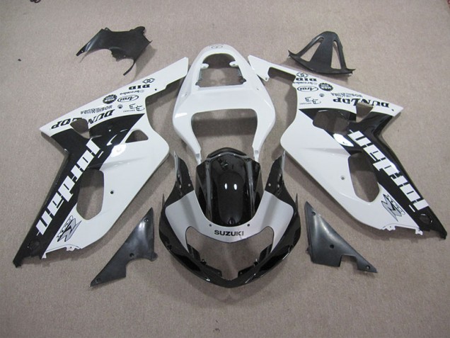 Purchase 2001-2003 White Black Suzuki GSXR600 Motorbike Fairings UK Purchase 2001-2003 White Black Suzuki GSXR600 Motorbike Fairings UK
