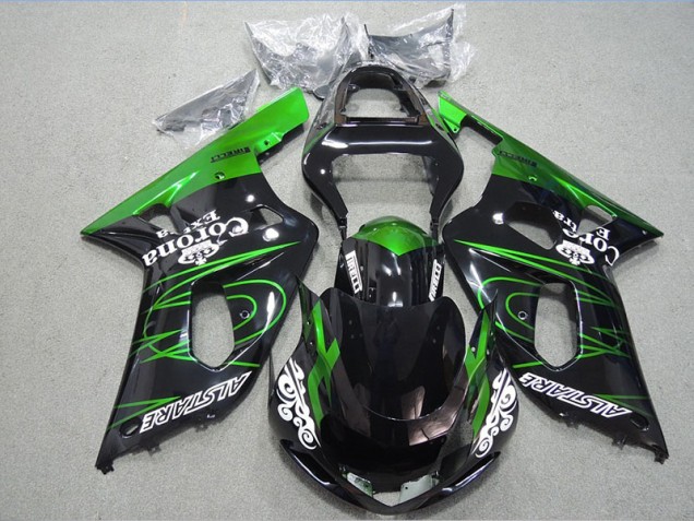 Purchase 2001-2003 Black Green Corona Extra Suzuki GSXR600 Motorcycle Fairing Kits UK Purchase 2001-2003 Black Green Corona Extra Suzuki GSXR600 Motorcycle Fairing Kits UK