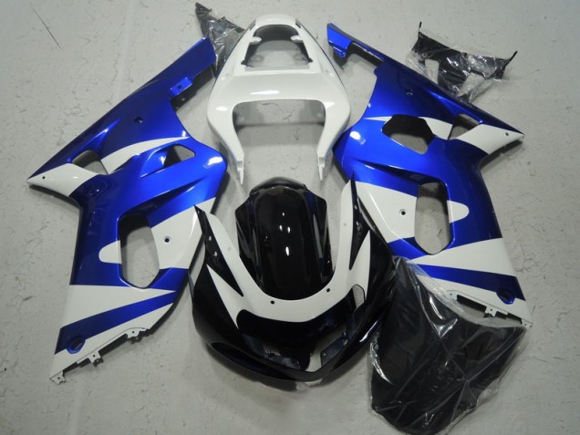 Purchase 2001-2003 White Blue Suzuki GSXR600 Motorcycle Fairing Kit UK