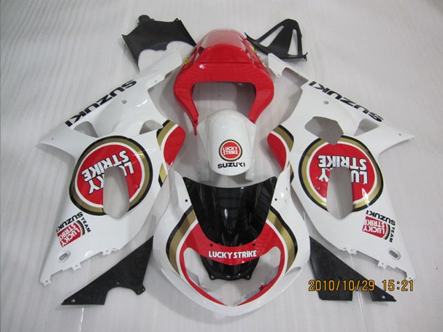 Purchase 2001-2003 Red White Lucky Strike Suzuki GSXR600 Bike Fairing UK Purchase 2001-2003 Red White Lucky Strike Suzuki GSXR600 Bike Fairing UK