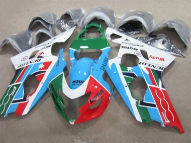 Purchase 2004-2005 Blue Green Red Motul Suzuki GSXR600 Motorcycle Fairing UK