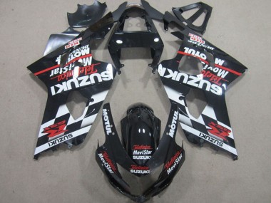 Purchase 2004-2005 Glossy Black Red White Telefumica MoviStar Suzuki GSXR 600 Motorcycle Fairings UK
