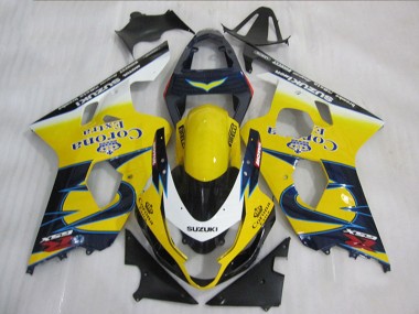 Purchase 2004-2005 Yellow White Blue Corona Extra Suzuki GSXR 600 Motorcycle Fairings UK