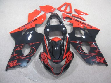 Purchase 2004-2005 Black Red Suzuki GSXR600 Bike Fairings UK