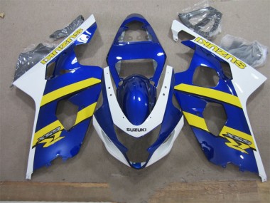 Purchase 2004-2005 Blue White Yellow Suzuki GSXR600 Replacement Motorcycle Fairings UK