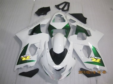 Purchase 2004-2005 White Green Suzuki GSXR600 Motorbike Fairing Kits UK