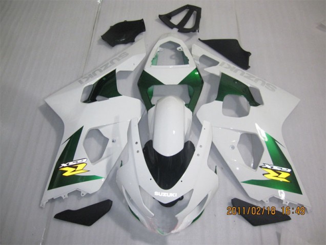 Purchase 2004-2005 White Green Suzuki GSXR600 Motorbike Fairing Kits UK Purchase 2004-2005 White Green Suzuki GSXR600 Motorbike Fairing Kits UK