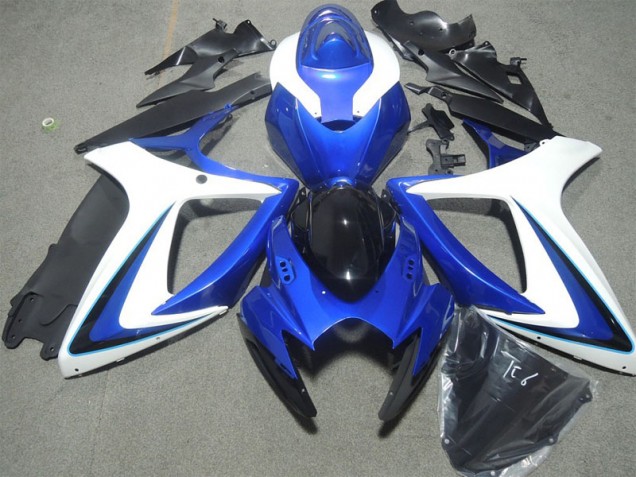 Purchase 2006-2007 Blue White Black Suzuki GSXR600 Motorbike Fairing UK Purchase 2006-2007 Blue White Black Suzuki GSXR600 Motorbike Fairing UK