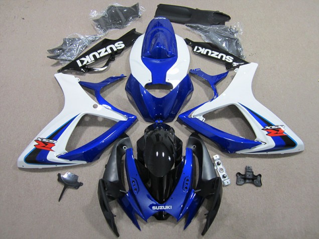 Purchase 2006-2007 Blue White Suzuki GSXR600 Motorbike Fairings UK Purchase 2006-2007 Blue White Suzuki GSXR600 Motorbike Fairings UK