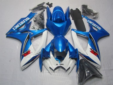 Purchase 2006-2007 Blue White Suzuki GSXR600 Motorbike Fairing Kits UK
