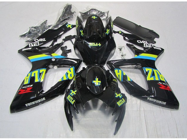 Purchase 2006-2007 Black Yellow Rizla Suzuki GSXR600 Moto Fairings UK Purchase 2006-2007 Black Yellow Rizla Suzuki GSXR600 Moto Fairings UK