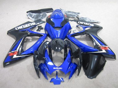 Purchase 2006-2007 Black Blue Suzuki GSXR600 Motorcycle Fairings Kit UK