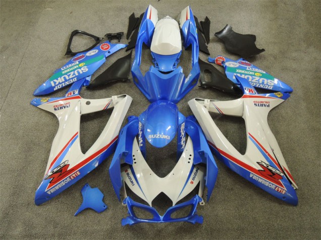 Purchase 2008-2010 Blue White with Decals Suzuki GSXR600 Bike Fairing Kit UK Purchase 2008-2010 Blue White with Decals Suzuki GSXR600 Bike Fairing Kit UK