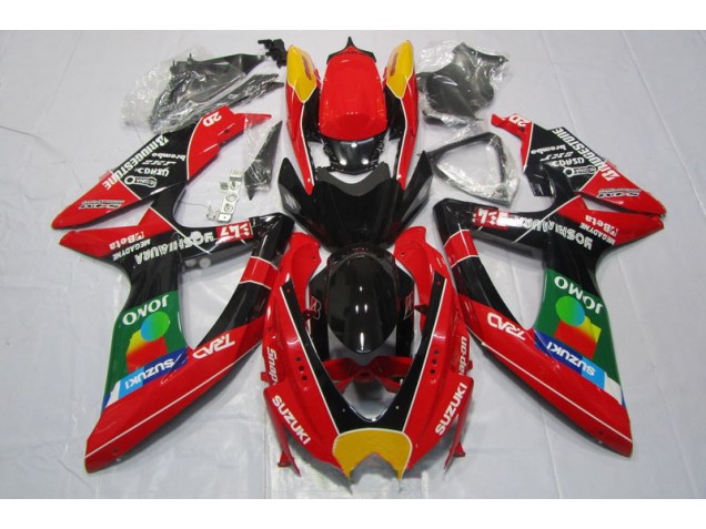 Purchase 2008-2010 Red Black Jomo Suzuki GSXR600 Motorbike Fairing Kits UK Purchase 2008-2010 Red Black Jomo Suzuki GSXR600 Motorbike Fairing Kits UK