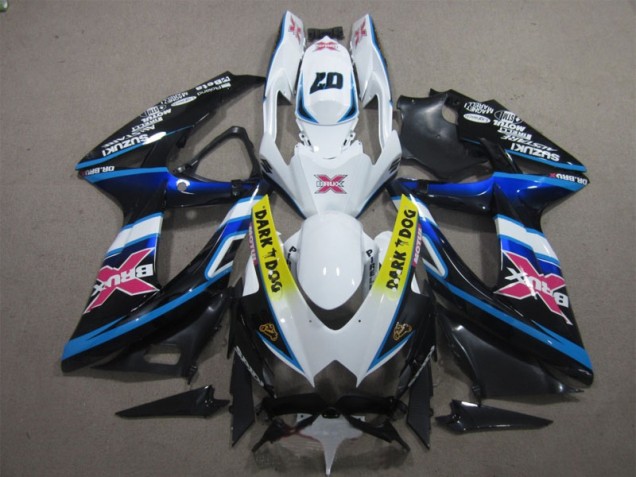 Purchase 2008-2010 White Dark Dog 07 Suzuki GSXR600 Motorcycle Replacement Fairings UK