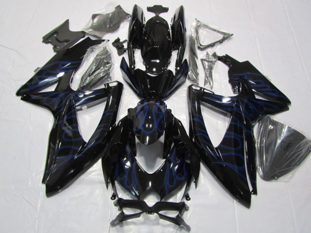 Purchase 2008-2010 Black Blue Flame Suzuki GSXR600 Bike Fairing UK Purchase 2008-2010 Black Blue Flame Suzuki GSXR600 Bike Fairing UK